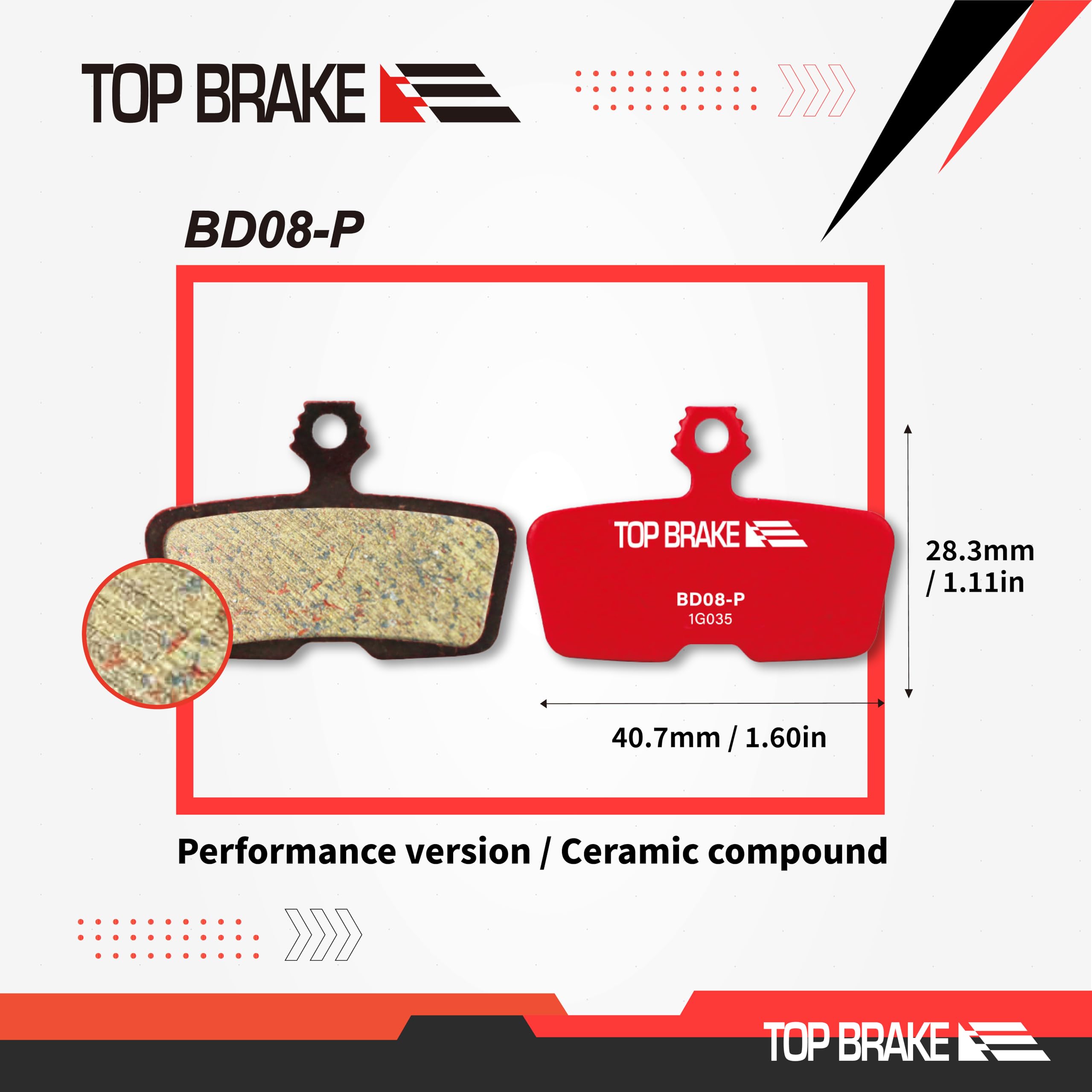 Amazon | TOP BRAKE ディスク マウンテンバイク ブレーキパッド